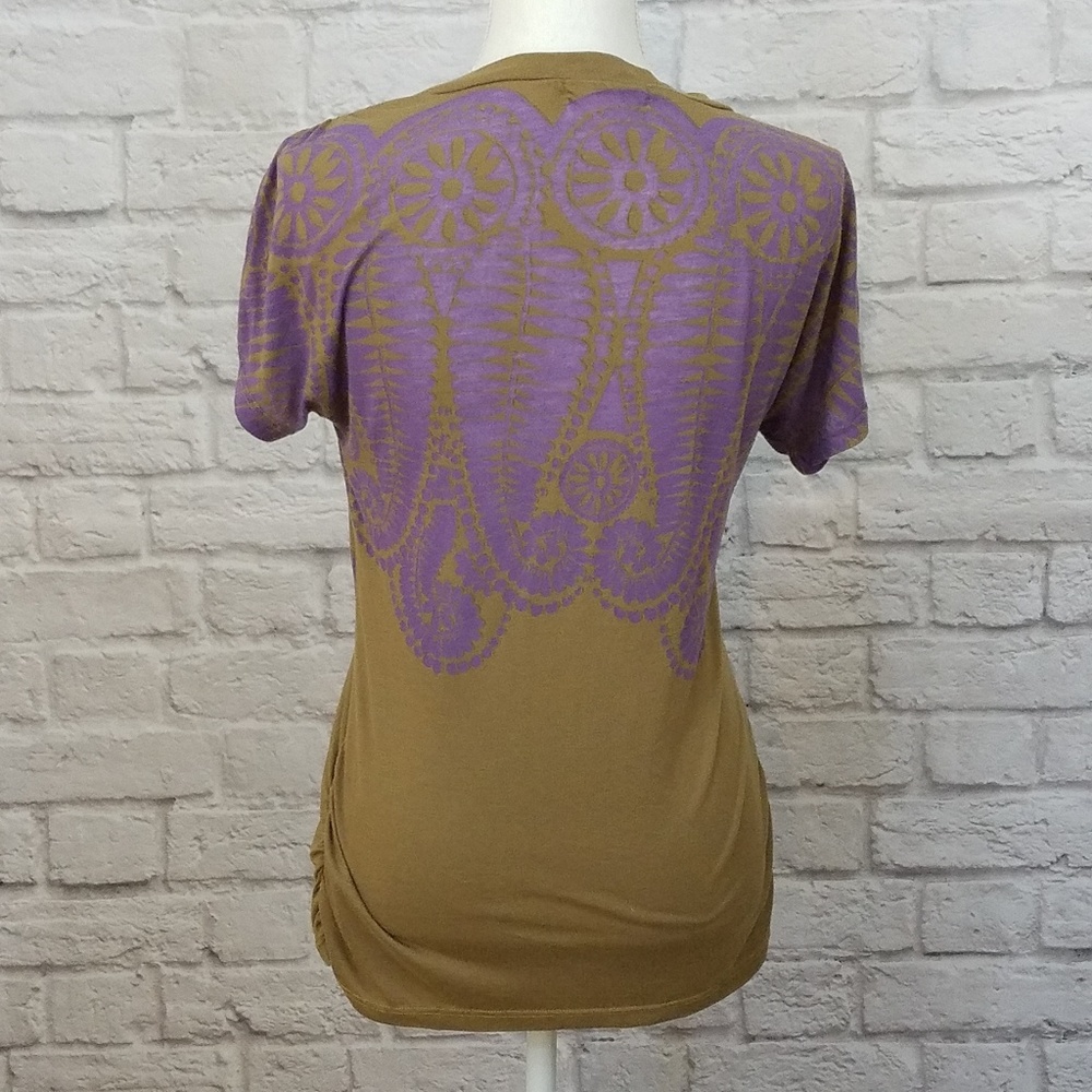 Anthro Anthropologie Testament Purple Top Small - Picture 3 of 5
